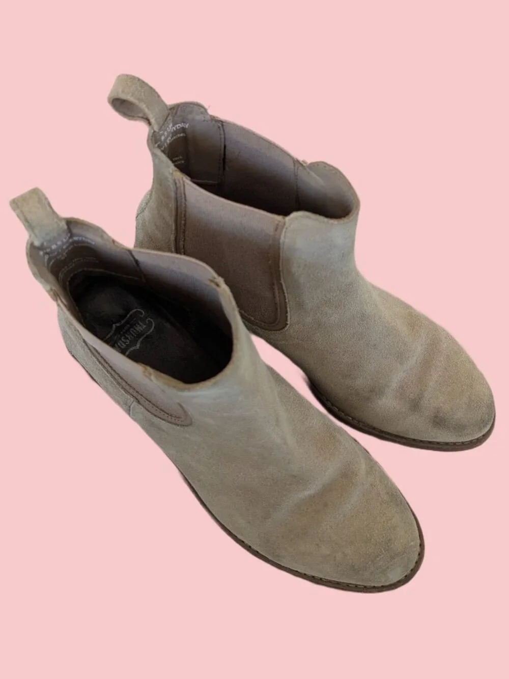 Thursday Boot Company Cream / Tan Suede Pull On boots - Men's Size 8